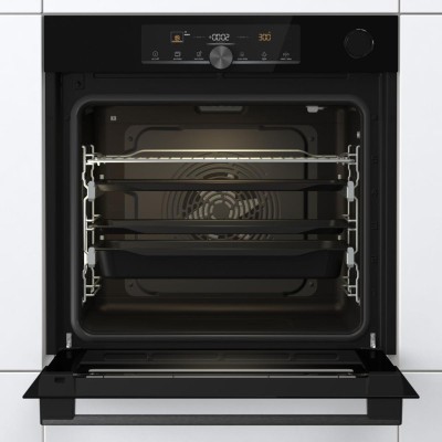 Духова шафа Gorenje електрична, 77л, A+, пара, дисплей, 300 °C, Wi-Fi, чорний (BSA6747A04BGWI)