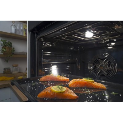 Духова шафа Gorenje електрична, 77л, A+, пара, дисплей, 300 °C, Wi-Fi, чорний (BSA6747A04BGWI)