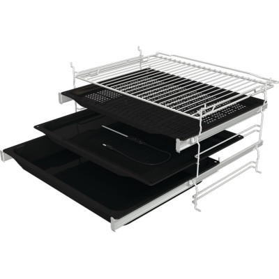 Духова шафа Gorenje електрична, 77л, A+, пара, дисплей, Wi-Fi, чорний (BSA6747DGWI)