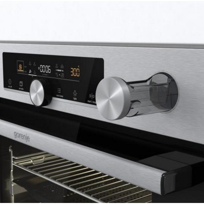 Духова шафа Gorenje електрична, 77л, A+, пара, дисплей, готування на різних рівнях, нерж (BPSA6747A08X) Духова шафа Gorenje електрична, 77л, A+, пара, дисплей, готування на різних рівнях, нерж (BPSA6747A08X)