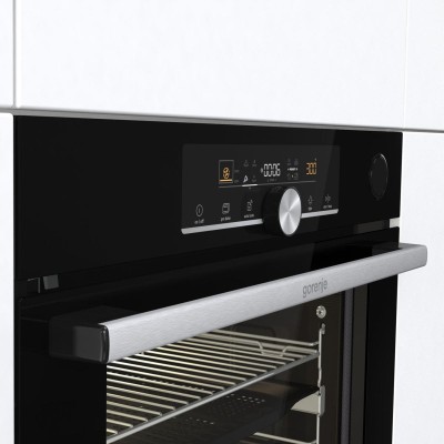 Духова шафа Gorenje електрична, 77л, A+, пара, дисплей, піроліз, готування на різних рівнях, чорний (BPSAX6747A08BG) Духова шафа Gorenje електрична, 77л, A+, пара, дисплей, піроліз, готування на різних рівнях, чорний (BPSAX6747A08BG)