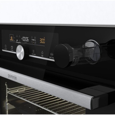 Духова шафа Gorenje електрична, 77л, A+, пара, дисплей, піроліз, готування на різних рівнях, чорний (BPSAX6747A08BG) Духова шафа Gorenje електрична, 77л, A+, пара, дисплей, піроліз, готування на різних рівнях, чорний (BPSAX6747A08BG)