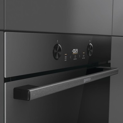 Духова шафа Gorenje електрична, 77л, A+, пара, дисплей, піроліз, чорний (BPS6737E04DBG) Духова шафа Gorenje електрична, 77л, A+, пара, дисплей, піроліз, чорний (BPS6737E04DBG)