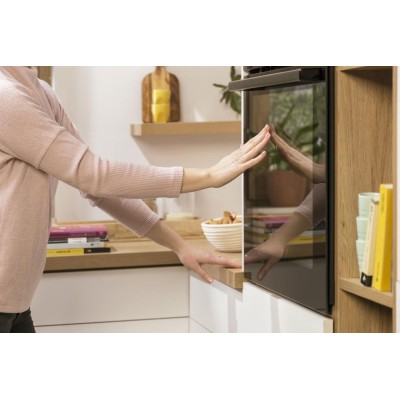 Духова шафа Gorenje електрична, 77л, A+, пара, дисплей, піроліз, чорний (BPS6737E07B)