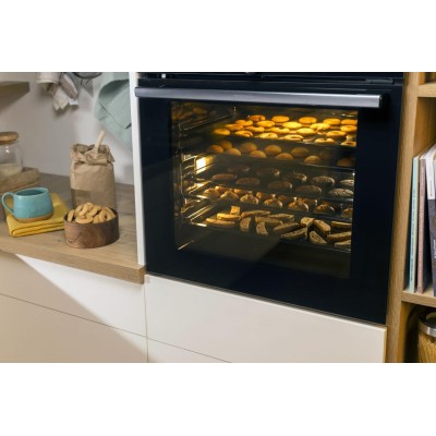 Духова шафа Gorenje електрична, 77л, A+, пара, дисплей, піроліз, чорний (BPS6737E07B)