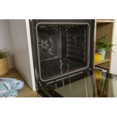 Духова шафа Gorenje електрична, 77л, A+, пара, дисплей, піроліз, чорний (BPS6737E07B)