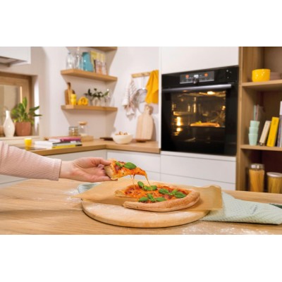 Духова шафа Gorenje електрична, 77л, A+, пара, дисплей, піроліз, чорний (BPS6737E07B)