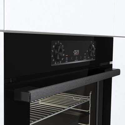 Духова шафа Gorenje електрична, 77л, A+, пара, дисплей, піроліз, чорний (BPS6737E14BG) Духова шафа Gorenje електрична, 77л, A+, пара, дисплей, піроліз, чорний (BPS6737E14BG)