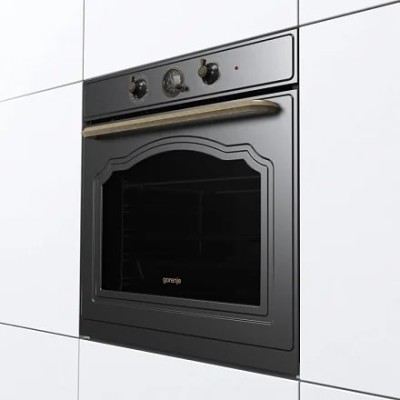 Духова шафа Gorenje електрична, 77л, A+, пара, дисплей, чорний (BOS67371CLB) Духова шафа Gorenje електрична, 77л, A+, пара, дисплей, чорний (BOS67371CLB)