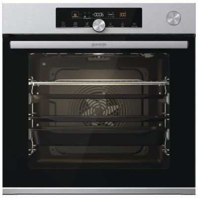 Духова шафа Gorenje електрична, 77л, A+, пара, приготув. на декількох рівнях, дисплей, нерж (BSA6747A04X) Духова шафа Gorenje електрична, 77л, A+, пара, приготув. на декількох рівнях, дисплей, нерж (BSA6747A04X)