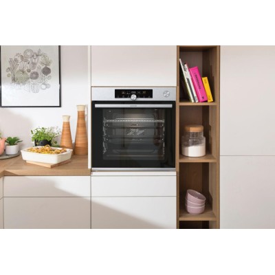 Духова шафа Gorenje електрична, 77л, A+, пара, приготув. на декількох рівнях, дисплей, нерж (BSA6747A04X) Духова шафа Gorenje електрична, 77л, A+, пара, приготув. на декількох рівнях, дисплей, нерж (BSA6747A04X)