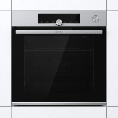 Духова шафа Gorenje електрична, 77л, A+, пара, приготув. на декількох рівнях, дисплей, нерж (BSA6747A04X) Духова шафа Gorenje електрична, 77л, A+, пара, приготув. на декількох рівнях, дисплей, нерж (BSA6747A04X)