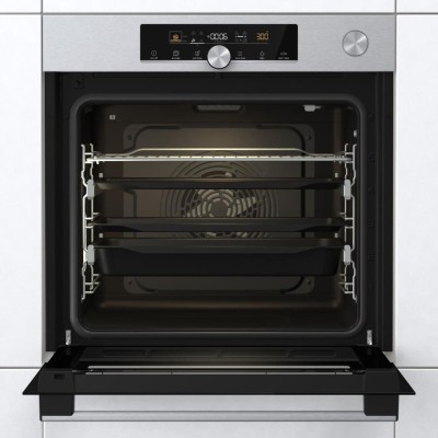Духова шафа Gorenje електрична, 77л, A+, пара, приготув. на декількох рівнях, дисплей, нерж (BSA6747A04X) Духова шафа Gorenje електрична, 77л, A+, пара, приготув. на декількох рівнях, дисплей, нерж (BSA6747A04X)