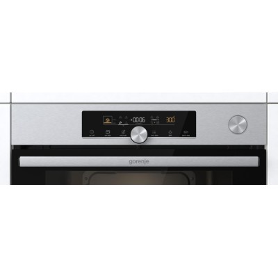 Духова шафа Gorenje електрична, 77л, A+, пара, приготув. на декількох рівнях, дисплей, нерж (BSA6747A04X) Духова шафа Gorenje електрична, 77л, A+, пара, приготув. на декількох рівнях, дисплей, нерж (BSA6747A04X)