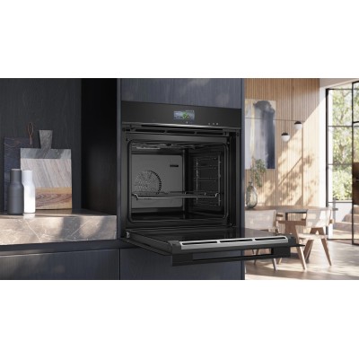 Духова шафа Siemens електрична, 71л, A+, пара, дисплей, конвекція, чорний (HS736G3B1) Духова шафа Siemens електрична, 71л, A+, пара, дисплей, конвекція, чорний (HS736G3B1)