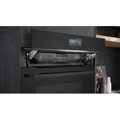 Духова шафа Siemens електрична, 71л, A+, пара, дисплей, конвекція, чорний (HS736G3B1) Духова шафа Siemens електрична, 71л, A+, пара, дисплей, конвекція, чорний (HS736G3B1)
