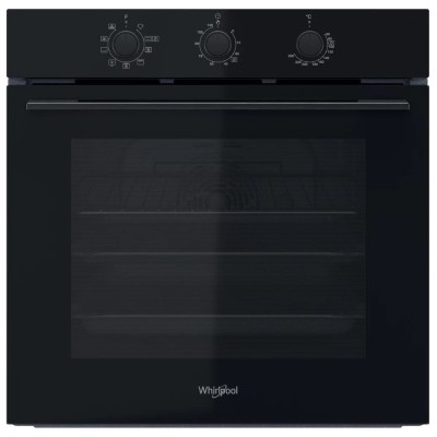 Духова шафа Whirlpool електрична, 71л, A, конвекція, чорний (OMK38HU0B)