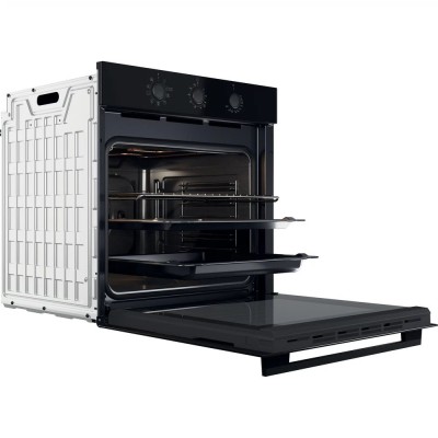 Духова шафа Whirlpool електрична, 71л, A, конвекція, чорний (OMK38HU0B)