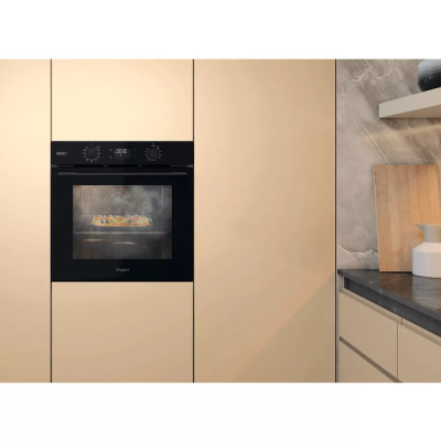 Духова шафа Whirlpool електрична, 71л, A+, дисплей, конвекція, телескопічні напрямні, пара, чорний (OMSK58CU1SB) Духова шафа Whirlpool електрична, 71л, A+, дисплей, конвекція, телескопічні напрямні, пара, чорний (OMSK58CU1SB)