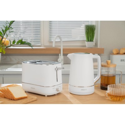 Електрочайник Ardesto 1.7л, Otter, пластик, білий матовий (EKL-450W)