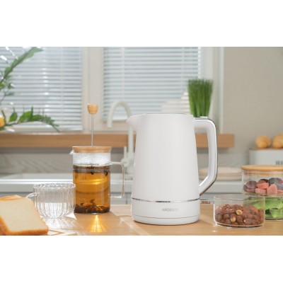 Електрочайник Ardesto 1.7л, Otter, пластик, білий матовий (EKL-450W)
