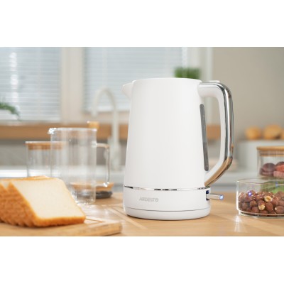 Електрочайник Ardesto 1.7л, Otter, пластик, білий матовий (EKL-450W)