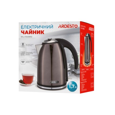 Електрочайник Ardesto 1.7л, Strix, метал, бронзовий глянець (EKL-F340BRZ) Електрочайник Ardesto 1.7л, Strix, метал, бронзовий глянець (EKL-F340BRZ)