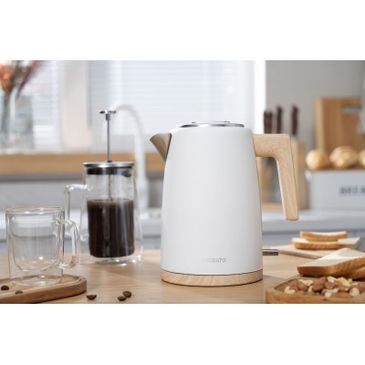Електрочайник Ardesto EKL-F420WWD, 1.7л, метал, мат, Strix, білий Електрочайник Ardesto EKL-F420WWD, 1.7л, метал, мат, Strix, білий
