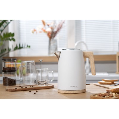 Електрочайник Ardesto EKL-F420WWD, 1.7л, метал, мат, Strix, білий Електрочайник Ardesto EKL-F420WWD, 1.7л, метал, мат, Strix, білий