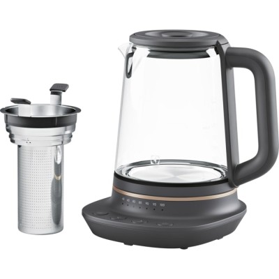 Електрочайник Electrolux 1.7л, Strix, скло, заварник, підтримка температури, чорний (E7GK1-8BP) Електрочайник Electrolux 1.7л, Strix, скло, заварник, підтримка температури, чорний (E7GK1-8BP)