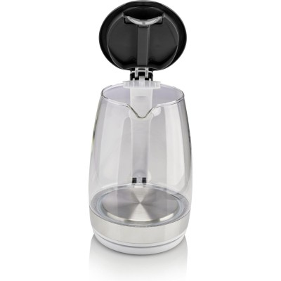 Електрочайник Gorenje 1.7л, 2,200 Вт, strix контроль, скло, білий (K17GXG)