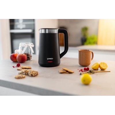 Електрочайник Gorenje 1.7л, Strix контроль, LED дисплей, чорний (K17TRDW) Електрочайник Gorenje 1.7л, Strix контроль, LED дисплей, чорний (K17TRDW)