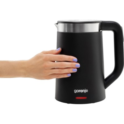 Електрочайник Gorenje 1.7л, Strix контроль, LED дисплей, чорний (K17TRDW) Електрочайник Gorenje 1.7л, Strix контроль, LED дисплей, чорний (K17TRDW)
