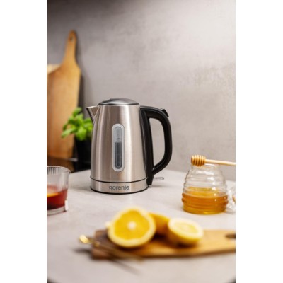 Електрочайник Gorenje 1.7л, Strix-контроль, метал, нерж (K17DS) Електрочайник Gorenje 1.7л, Strix-контроль, метал, нерж (K17DS)