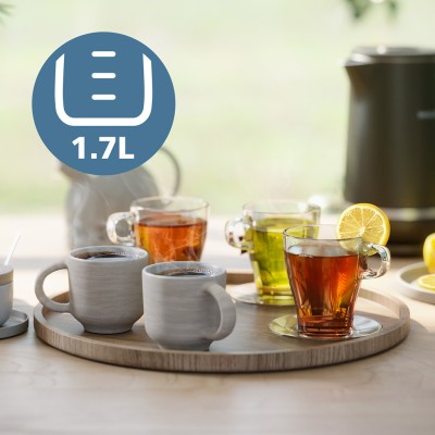 Електрочайник Philips Double Walled Kettle, 1.7л, Strix, з подвійними стінками, чорний (HD9395/90) Електрочайник Philips Double Walled Kettle, 1.7л, Strix, з подвійними стінками, чорний (HD9395/90)