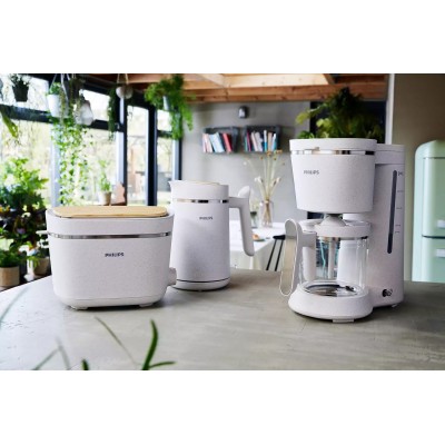 Електрочайник Philips Eco Conscious Edition, 1.7л, екопластик, LED підсвітка, звуковий сигнал, білий матовий (HD9365/10) Електрочайник Philips Eco Conscious Edition, 1.7л, екопластик, LED підсвітка, звуковий сигнал, білий матовий (HD9365/10)