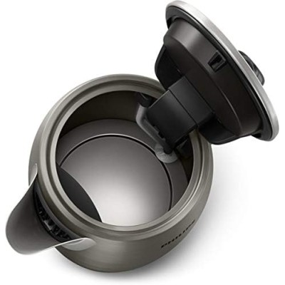 Електрочайник Philips Viva Collection 1.7л, Strix, метал, чорно-мідний (HD9352/30)