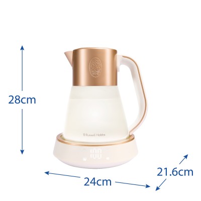 Електрочайник Russell Hobbs Calm, 1.7л, скло, біло-мідний (27450-70) Електрочайник Russell Hobbs Calm, 1.7л, скло, біло-мідний (27450-70)