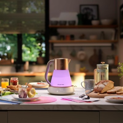 Електрочайник Russell Hobbs Calm, 1.7л, скло, біло-мідний (27450-70) Електрочайник Russell Hobbs Calm, 1.7л, скло, біло-мідний (27450-70)