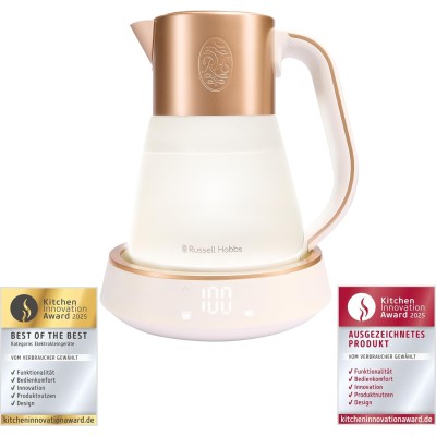 Електрочайник Russell Hobbs Calm, 1.7л, скло, біло-мідний (27450-70) Електрочайник Russell Hobbs Calm, 1.7л, скло, біло-мідний (27450-70)