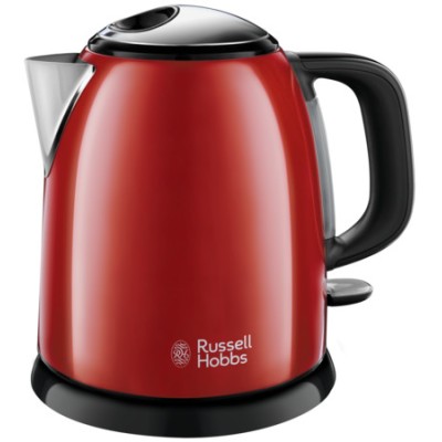 Електрочайник Russell Hobbs Colours Plus Mini 1л, метал, червоно-чорний (24992-70) Електрочайник Russell Hobbs Colours Plus Mini 1л, метал, червоно-чорний (24992-70)
