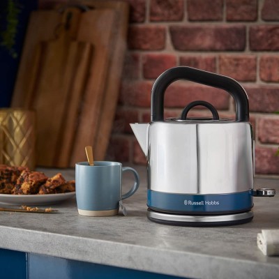 Електрочайник Russell Hobbs Distinctions Black 1.5л, Strix, метал, сріблясто-синій (26421-70) Електрочайник Russell Hobbs Distinctions Black 1.5л, Strix, метал, сріблясто-синій (26421-70)