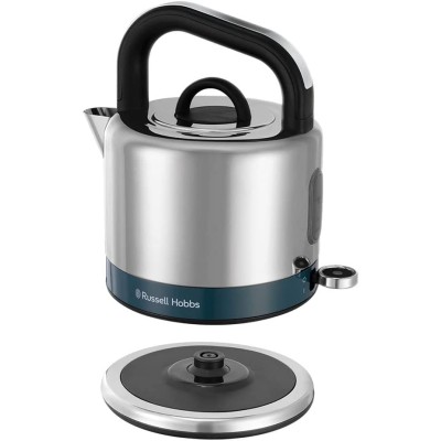 Електрочайник Russell Hobbs Distinctions Black 1.5л, Strix, метал, сріблясто-синій (26421-70) Електрочайник Russell Hobbs Distinctions Black 1.5л, Strix, метал, сріблясто-синій (26421-70)