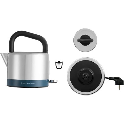 Електрочайник Russell Hobbs Distinctions Black 1.5л, Strix, метал, сріблясто-синій (26421-70) Електрочайник Russell Hobbs Distinctions Black 1.5л, Strix, метал, сріблясто-синій (26421-70)