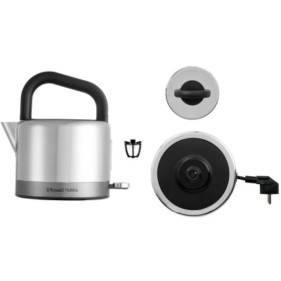 Електрочайник Russell Hobbs Distinctions Titanium, 1.5л, Strix, метал, сріблясто-мідний (26422-70)