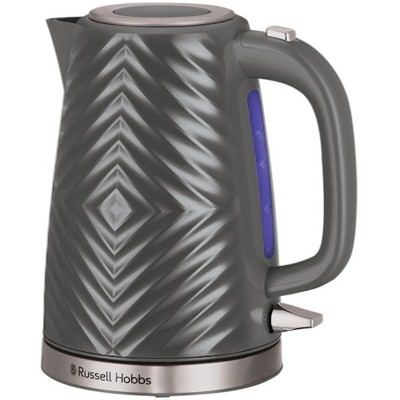 Електрочайник Russell Hobbs Groove Grey 1.7л, Strix, пластик, сірий (26382-70) Електрочайник Russell Hobbs Groove Grey 1.7л, Strix, пластик, сірий (26382-70)
