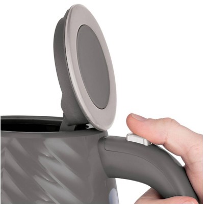 Електрочайник Russell Hobbs Groove Grey 1.7л, Strix, пластик, сірий (26382-70) Електрочайник Russell Hobbs Groove Grey 1.7л, Strix, пластик, сірий (26382-70)