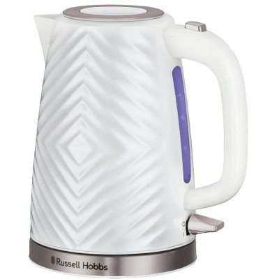 Електрочайник Russell Hobbs Groove White 1.7л, Strix, пластик, білий (26381-70) Електрочайник Russell Hobbs Groove White 1.7л, Strix, пластик, білий (26381-70)