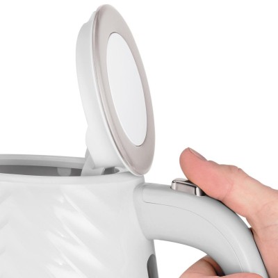 Електрочайник Russell Hobbs Groove White 1.7л, Strix, пластик, білий (26381-70) Електрочайник Russell Hobbs Groove White 1.7л, Strix, пластик, білий (26381-70)