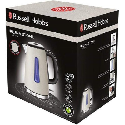 Електрочайник Russell Hobbs Luna Stone, 1.7л, метал, під камінь, бежевий (26960-70) Електрочайник Russell Hobbs Luna Stone, 1.7л, метал, під камінь, бежевий (26960-70)